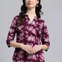 THE FAB FACTORY Women Pack Of 2 Floral Printed Knitted Regular Top-picture-9