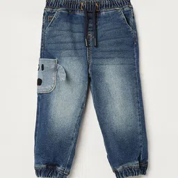 Juniors by Lifestyle Boys Regular Fit Mid-Rise Low Distress Heavy Fade Jeans-18