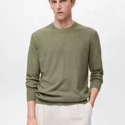 MANGO MAN Round Neck Sweaters-image-30