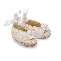 FUNKRAFTS Girls Handmade Crochet Acrylic Booties-34