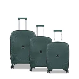 Polo Class Set of 3 Textured Hard-Sided Large, Medium & Cabin Trolley Bag-44