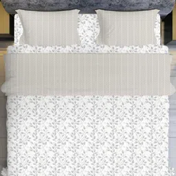 SHIRIN CREATION Unisex White Bedsheets-picture-2
