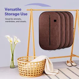 Kuber Industries Brown Set of 6 Regular Multi-Utility Organisers image 3
