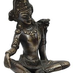 Exotic India Gunmetal-Toned Religious Idol Showpiece-image-98