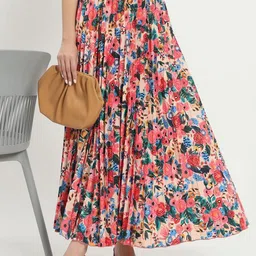 OTABU Printed A-line Maxi Skirts-picture-10