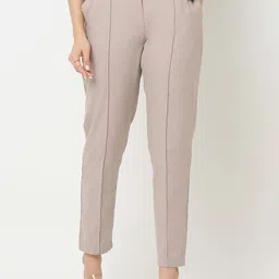 NOT SO PINK Women Tailored Straight Fit Pleated Trousers-image-38