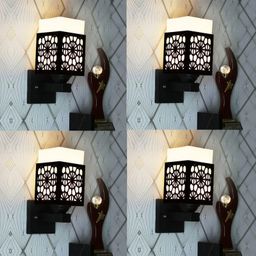 Gojeeva Black Wood Square Shaped Wall Lamp-picture-43