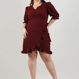Instafab Plus Women Fit & Flare Mini Dress-image-81
