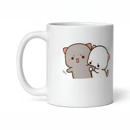 Mr UVD White & Grey Printed Ceramic Matte Mugs-picture-44
