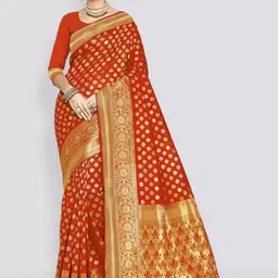 SAADHVI Woven Design Zari Pure Silk Saree-picture-7