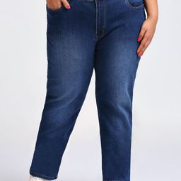 Sizeupp Women Regular Fit Mid-Rise Heavy Fade Jeans-image-63
