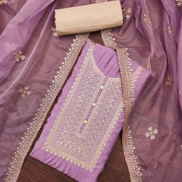 MANVAA Embellished Unstitched Dress Material-image-21