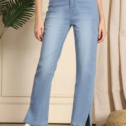 PUELLA Women Straight Fit High-Rise Light Fade Stretchable Jeans-picture-27