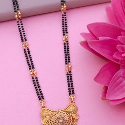 Ramdev Art Fashion Jwellery Gold-Plated Artificial Beads Mangalsutra-image-101