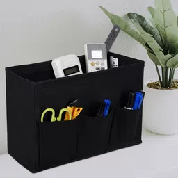 Kuber Industries Black Regular Desk Organiser-58