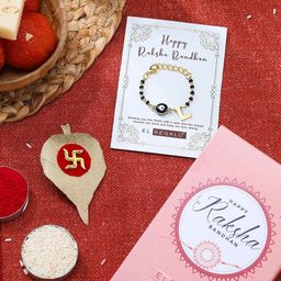 EL REGALO L Letter Charm Rakhi Gift Set-image-96