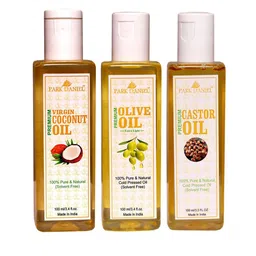 Park Daniel Set Of 3 100% Pure & Natural Virgin Coconut, Olive & Castor  Oil - 100 ml Each-10