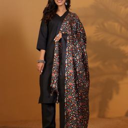 Varanga V-Neck Straight Kurta With Trousers And Dupatta-picture-51