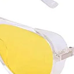 Arzonai Unisex White Frame With Yellow Plastic Sunglasses-image-17