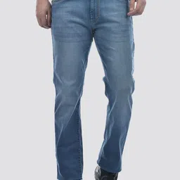 Numero Uno Men Whiskers and Chevrons Regular Fit Mid-Rise Light Fade Cotton Jeans-60