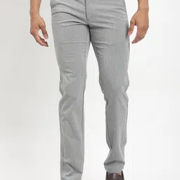 Indian Terrain Men Brooklyn Slim Fit Mid-Rise Trousers-image-85
