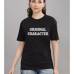 FALTU.CO Women Typography Printed Round Neck Pure Cotton Oversized T-shirt-image-86