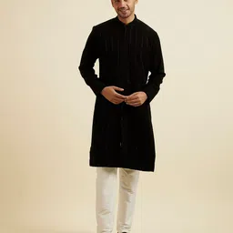 Manyavar Men Embroidered Thread Work Kurta-picture-9