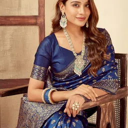 KALINI Woven Design Zari Art Silk Banarasi Saree-picture-58