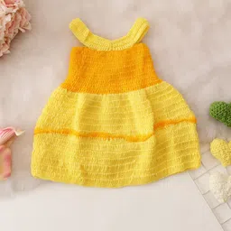 Woonie Girls Solid Fit & Flare Dress-picture-12