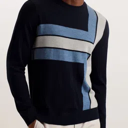 Ted Baker Men Colourblocked Woollen Pullover-image-2