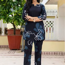 FERANOID Printed Pure Cotton Tunic & Trouser Co-Ords-picture-50