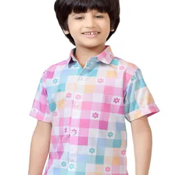 BAESD Boys Standard Opaque Checked Casual Shirt-picture-13