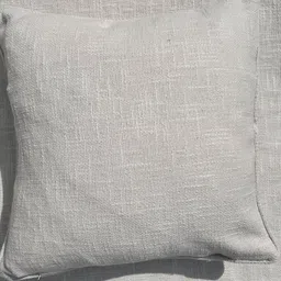 EXPORT HOUSE White & Brown Set of 2 Self Design Square Cushion Covers image 2