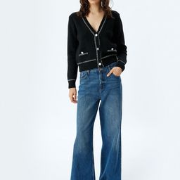 Koton Women Cable Knit Crop Cardigan-image-94