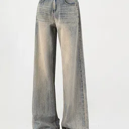 LULU & SKY Women Wide Leg High-Rise Heavy Fade Jeans-picture-25