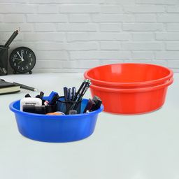 Kuber Industries Red and Blue 3 Pieces Desk Organisers-65