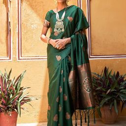 KALINI Woven Design Silk Blend Kanjeevaram Saree-image-67