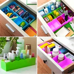 Kuber Industries Pink 2 Pieces Regular Drawer Organiser image 5