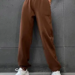 ADDICTED ATTIRE Women Original Loose Fit Easy Wash Pleated Joggers Trousers-image-21