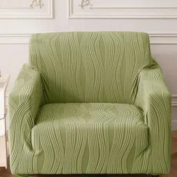 The Furnishing Tree Olive Polyester Sofa Covers With Arms-image-88