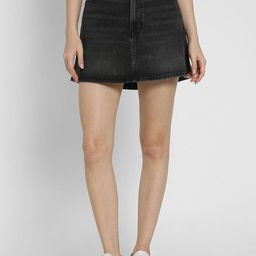 AMERICAN EAGLE OUTFITTERS Stretch High-Waisted Denim A-Line Mini Skirt-image-31