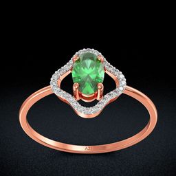 Joyalukkas Women 18KT Stone Studded Finger Ring Diamond-image-4