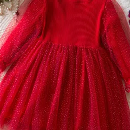 YK Girls Fit & Flare Dress-image-62
