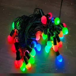 KAVYARA Blue & Red Rose Flower Shape String Lights image 3