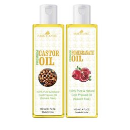 Park Daniel Set Of 2 100% Pure & Natural Pomegranate & Castor Oil - 100 ml Each image 1