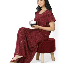 CHUI MUI Printed Maxi Nightdress-picture-44