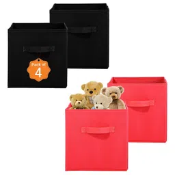 Kuber Industries Black Set of 4 Regular Multi-Utility Organisers-7