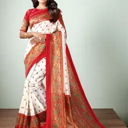 HERE&NOW Paisley Printed Saree-28