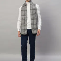 HANDICRAFT PALACE Men Checked Merino Wool Mufflers-image-86