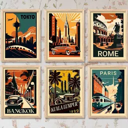 WALLLANE Brown Abstract Wall Paintings-image-82